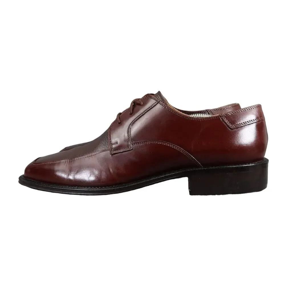 Giorgio Brutini Shoes Mens 12 Oxford Chukka Dress Classic Leather Lace Up Brown